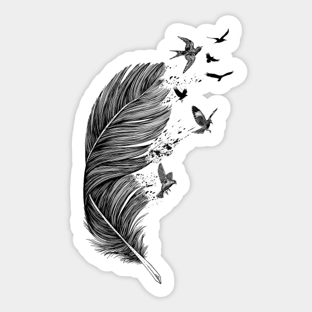 Fly Away Sticker by rcaldwell